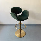 Light luxury minimalist fabric bar chair