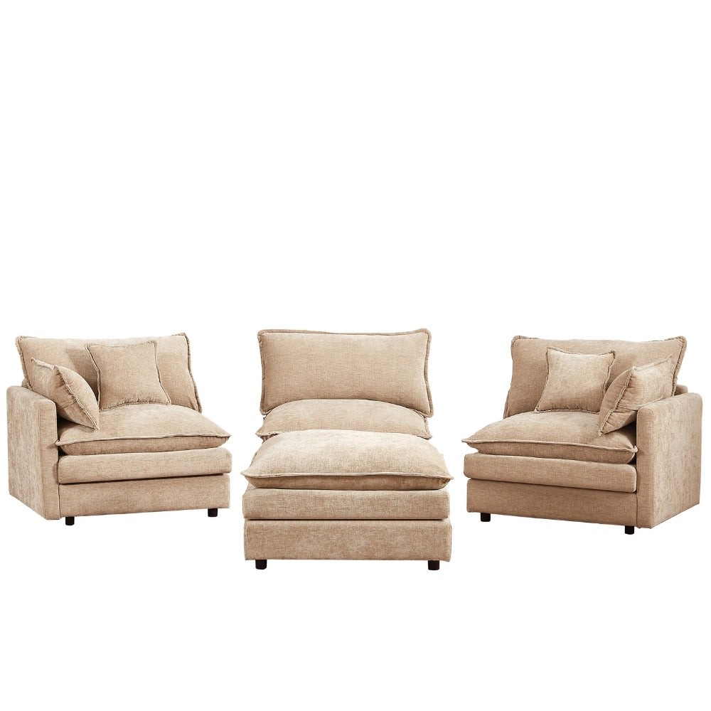 Cloud 102" Modular L-Shaped Sectional Sofa – Chenille Mocha