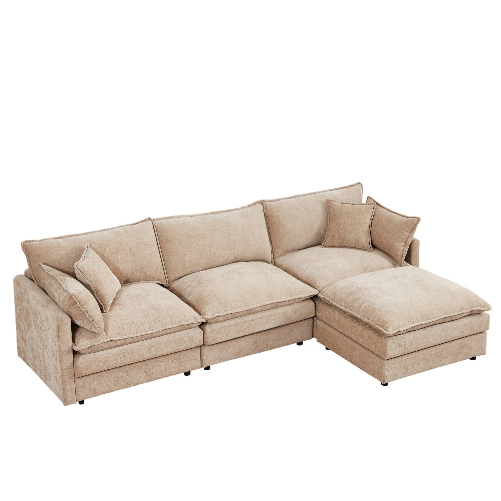 Cloud 102" Modular L-Shaped Sectional Sofa – Chenille Mocha