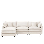 Cloud 102" Modular L-Shaped Sectional Sofa – Beige