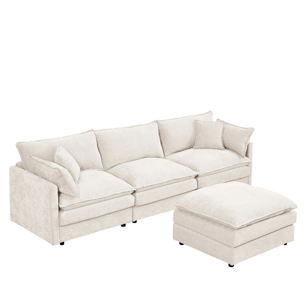 Cloud 102" Modular L-Shaped Sectional Sofa – Beige