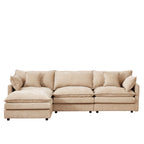 Cloud 102" Modular L-Shaped Sectional Sofa – Chenille Mocha