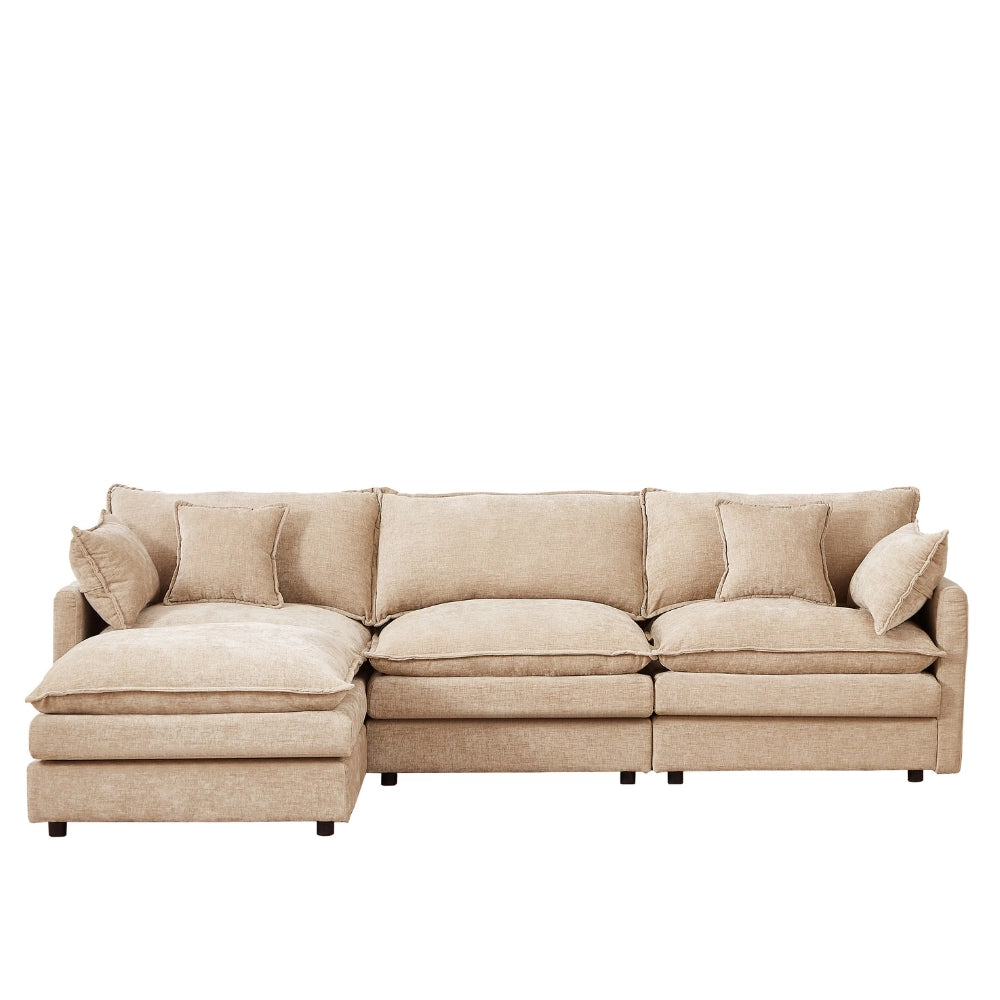 Cloud 102" Modular L-Shaped Sectional Sofa – Chenille Mocha