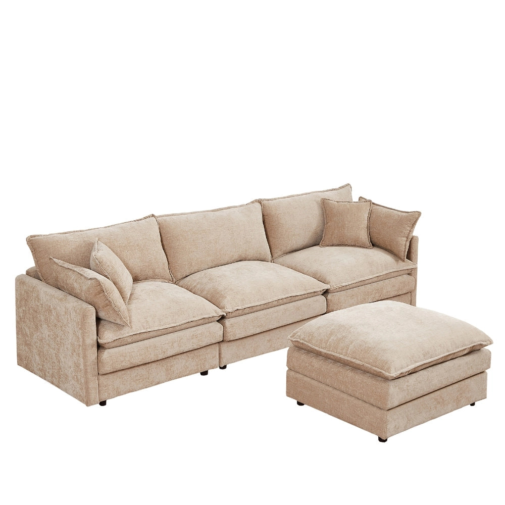 Cloud 102" Modular L-Shaped Sectional Sofa – Chenille Mocha