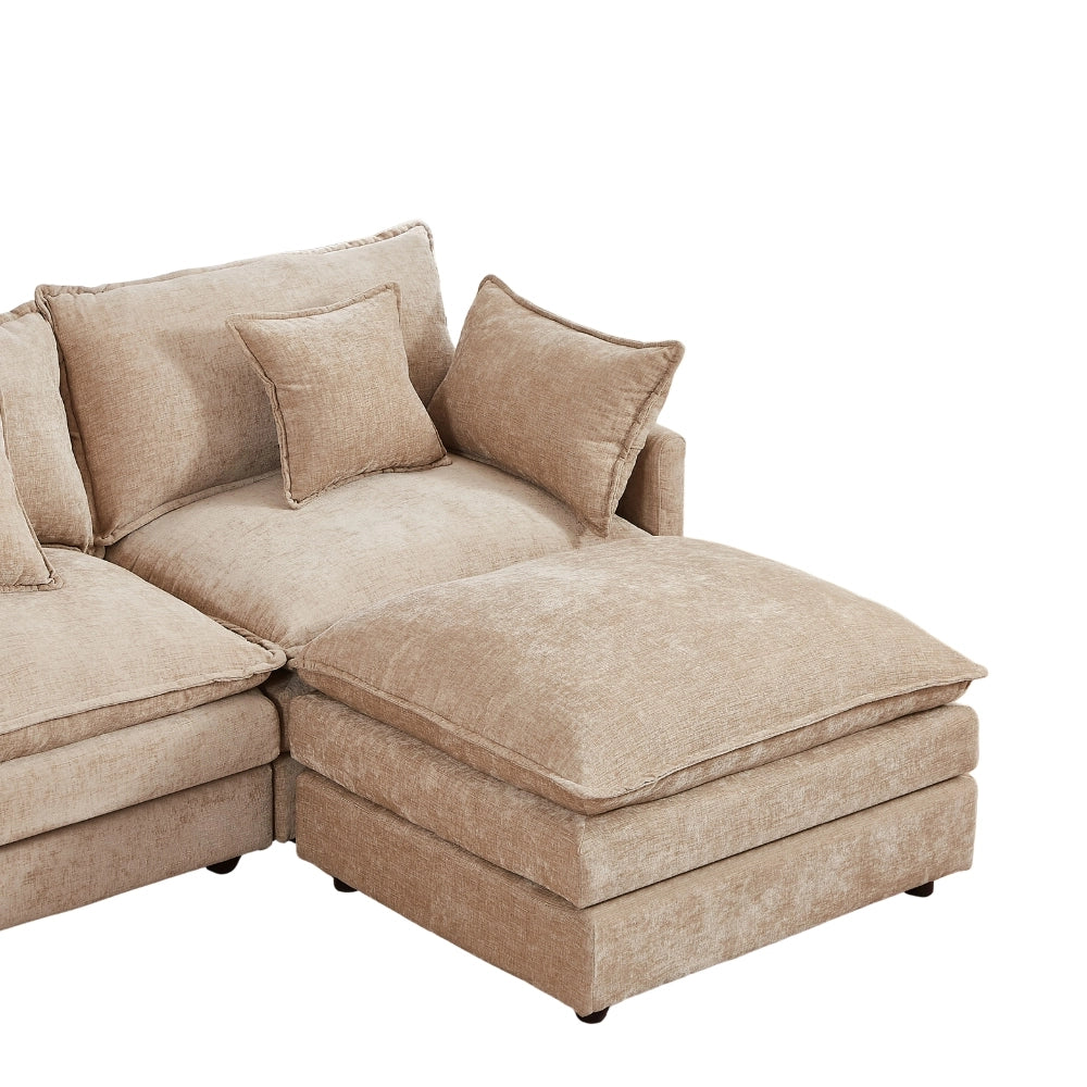 Cloud 102" Modular L-Shaped Sectional Sofa – Chenille Mocha