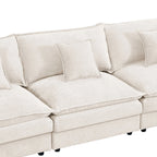 Cloud 102" Modular L-Shaped Sectional Sofa – Beige