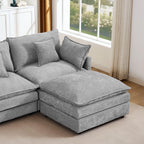 Cloud 102" Modular L-Shaped Sectional Sofa – Cloud Gray Chenille