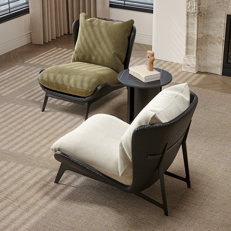 Italian Minimalist Lounge Chair, Nordic Style Single Chair for Living Room and Balcony