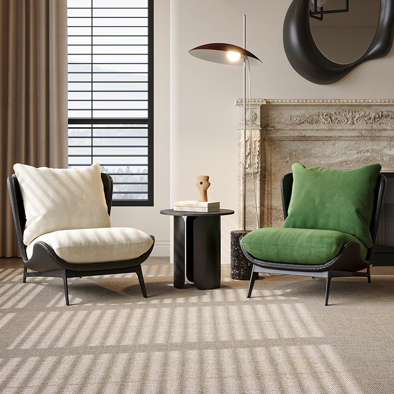 Italian Minimalist Lounge Chair, Nordic Style Single Chair for Living Room and Balcony