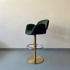 Light luxury minimalist fabric bar chair