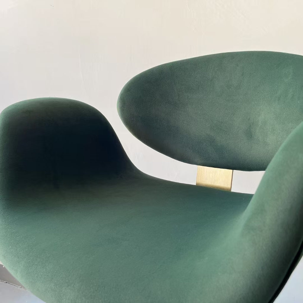 Light luxury minimalist fabric bar chair