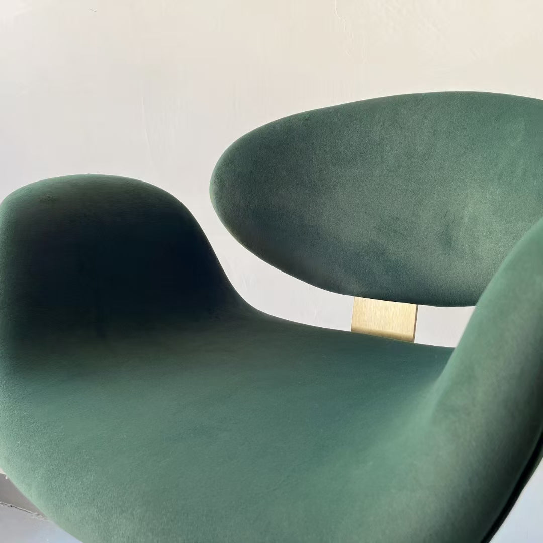 Light luxury minimalist fabric bar chair