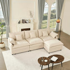 Cloud 102" Modular L-Shaped Sectional Sofa – Beige