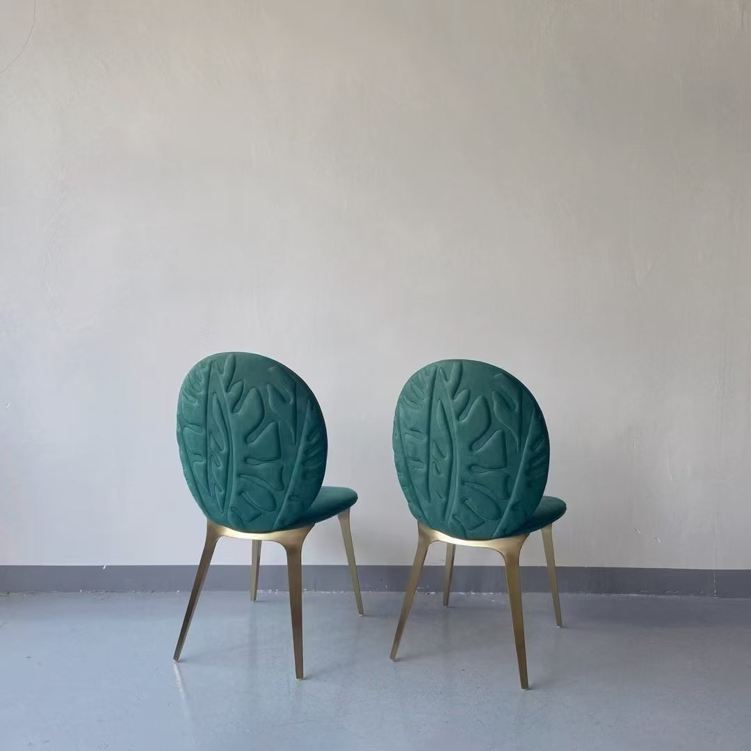 Light Luxury Modern Designer Stainless Steel Dining Chair