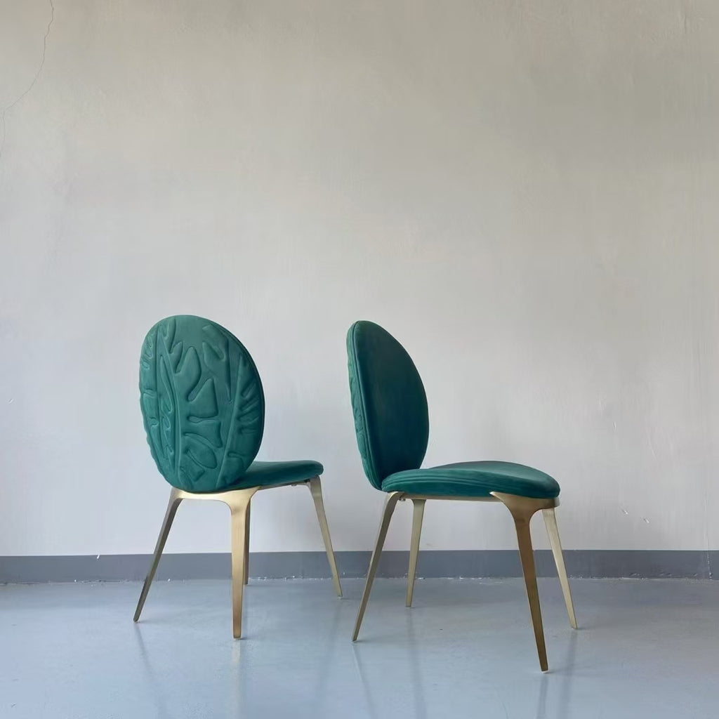 Light Luxury Modern Designer Stainless Steel Dining Chair