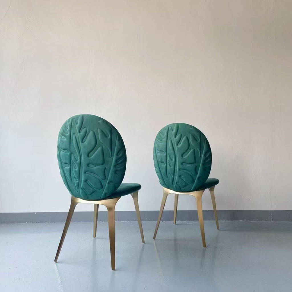 Light Luxury Modern Designer Stainless Steel Dining Chair