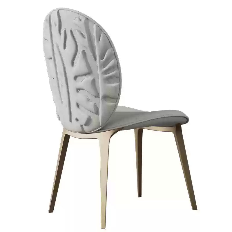 Light Luxury Modern Designer Stainless Steel Dining Chair