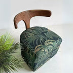 Elegant European Nordic Style | Solid Wood & Leather Accent Lounge Chairs