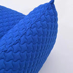 Modern blue fluffy lounge chair