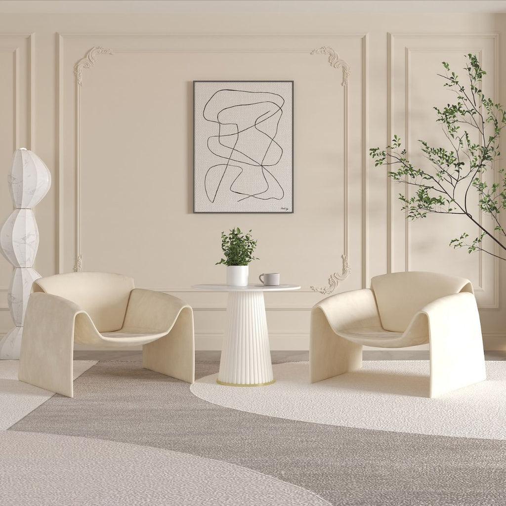 Nordic modern leisure legless crab chair