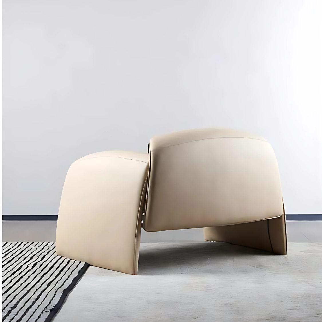 Nordic modern leisure legless crab chair