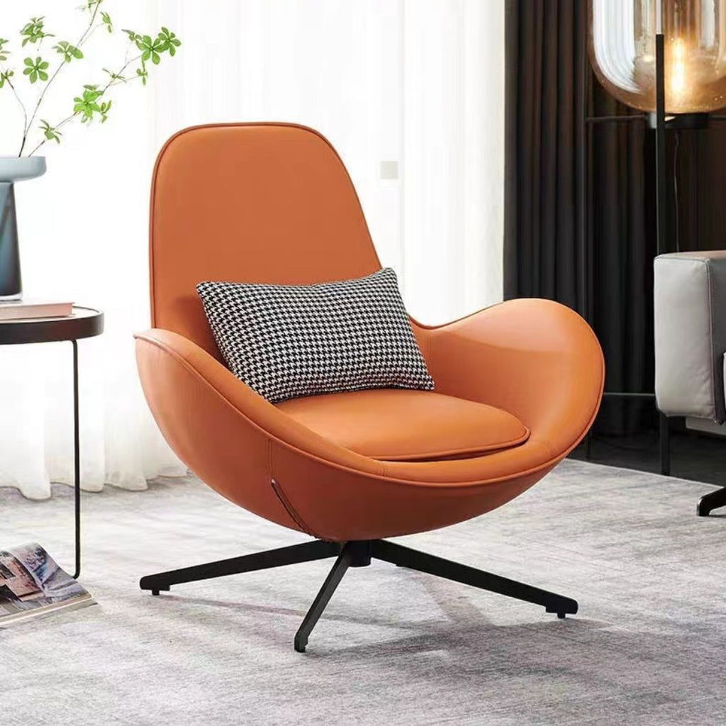 Metal frame sponge cushion living room single sofa chair