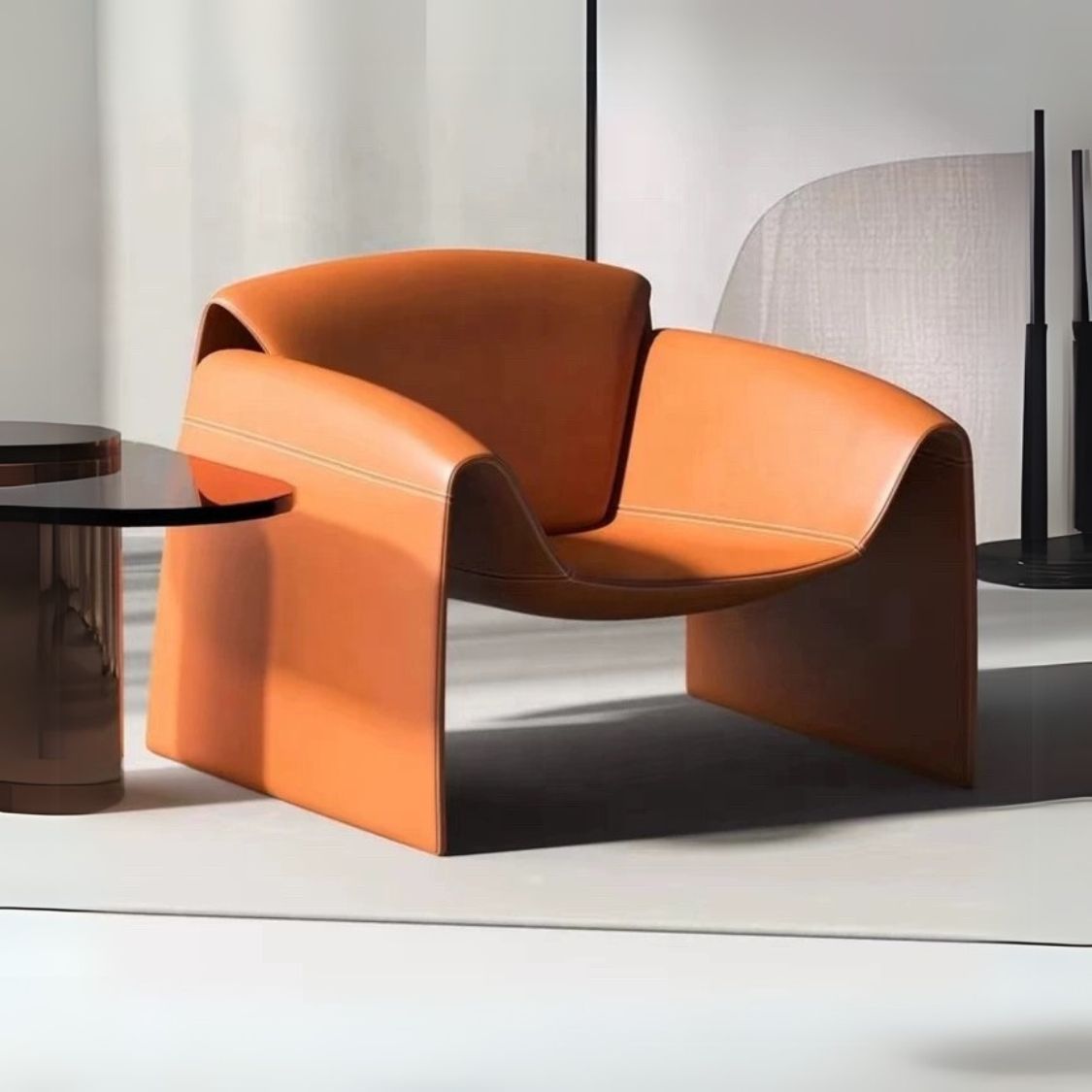 Nordic modern leisure legless crab chair