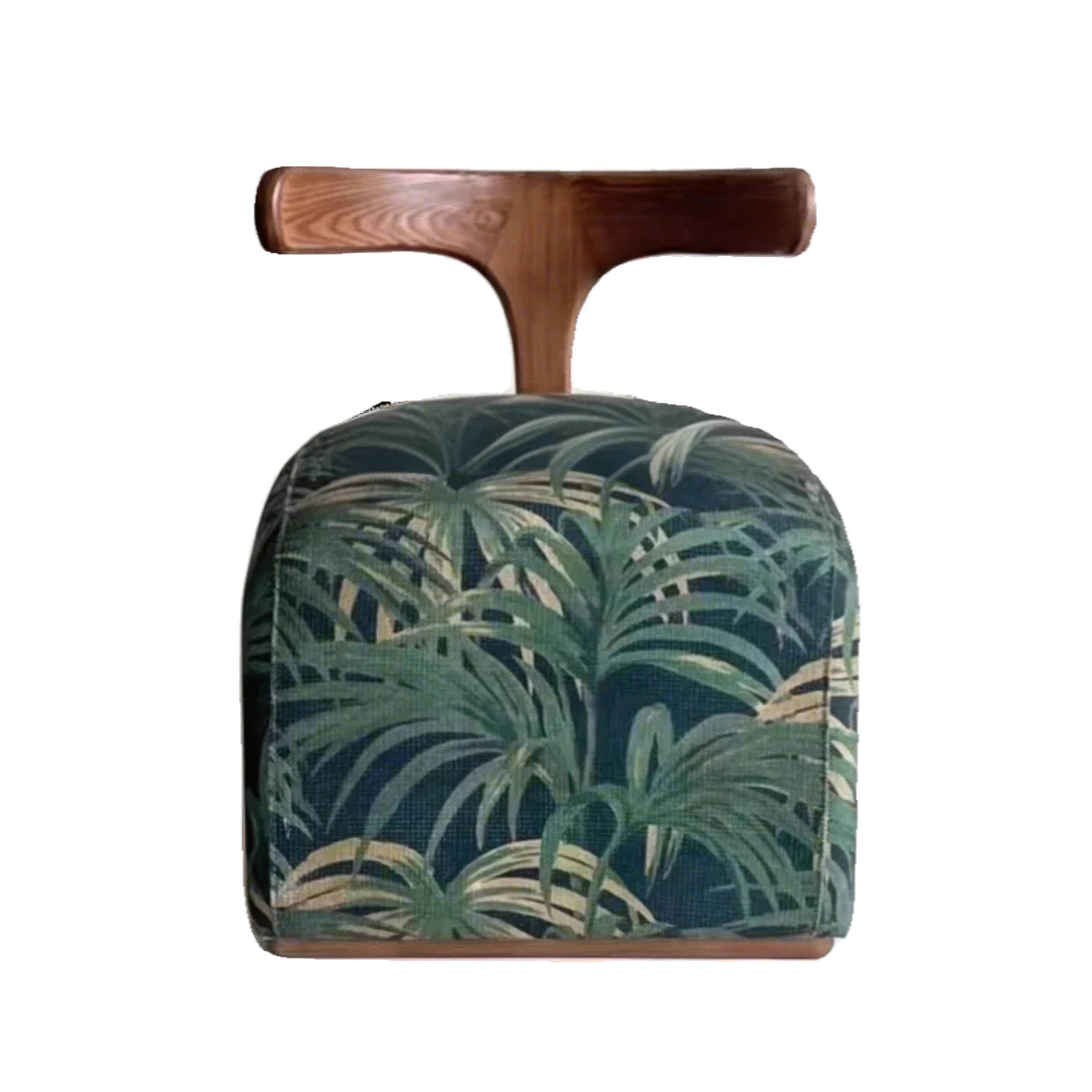 Elegant European Nordic Style | Solid Wood & Leather Accent Lounge Chairs