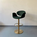 Light luxury minimalist fabric bar chair