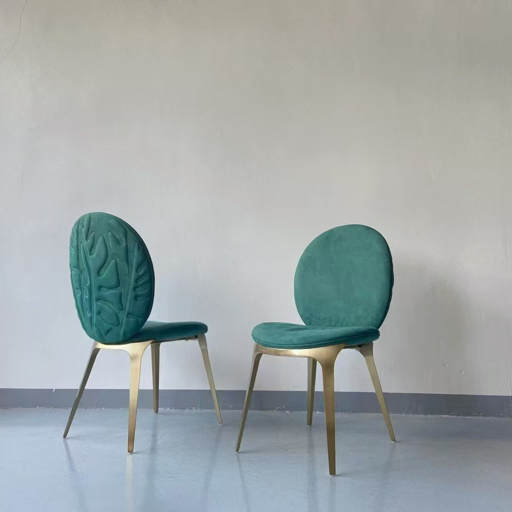 Light Luxury Modern Designer Stainless Steel Dining Chair