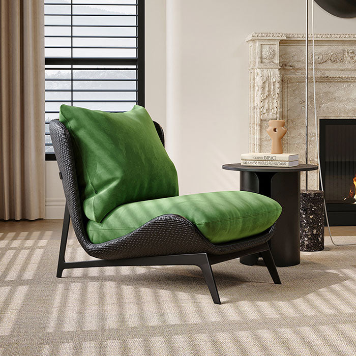 Italian Minimalist Lounge Chair, Nordic Style Single Chair for Living Room and Balcony