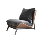 Italian Minimalist Lounge Chair, Nordic Style Single Chair for Living Room and Balcony