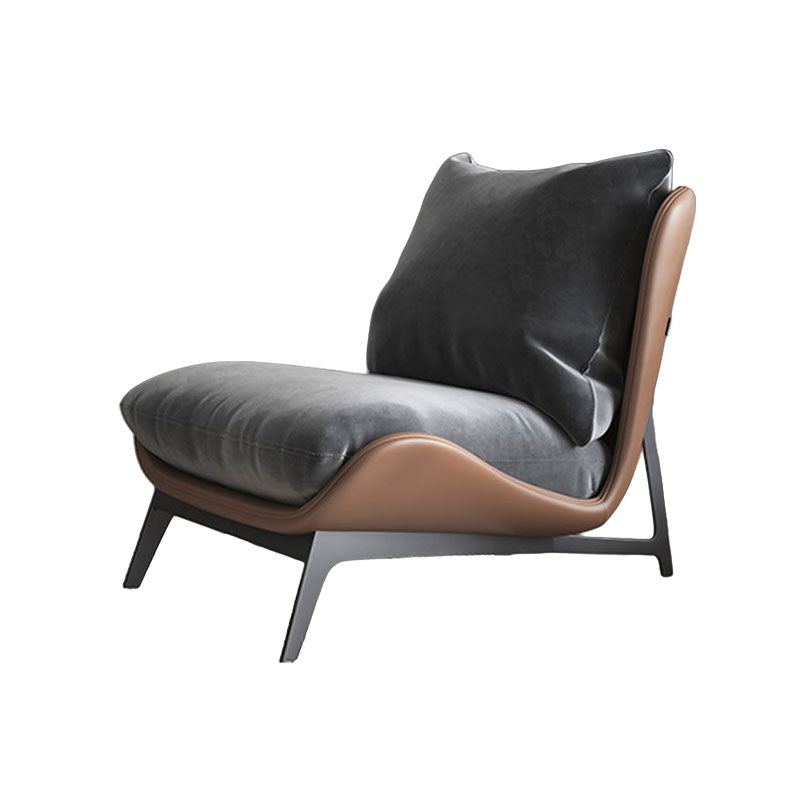 Italian Minimalist Lounge Chair, Nordic Style Single Chair for Living Room and Balcony