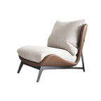Italian Minimalist Lounge Chair, Nordic Style Single Chair for Living Room and Balcony