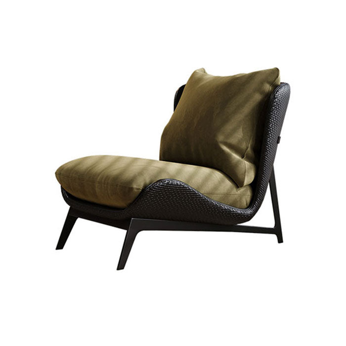 Italian Minimalist Lounge Chair, Nordic Style Single Chair for Living Room and Balcony