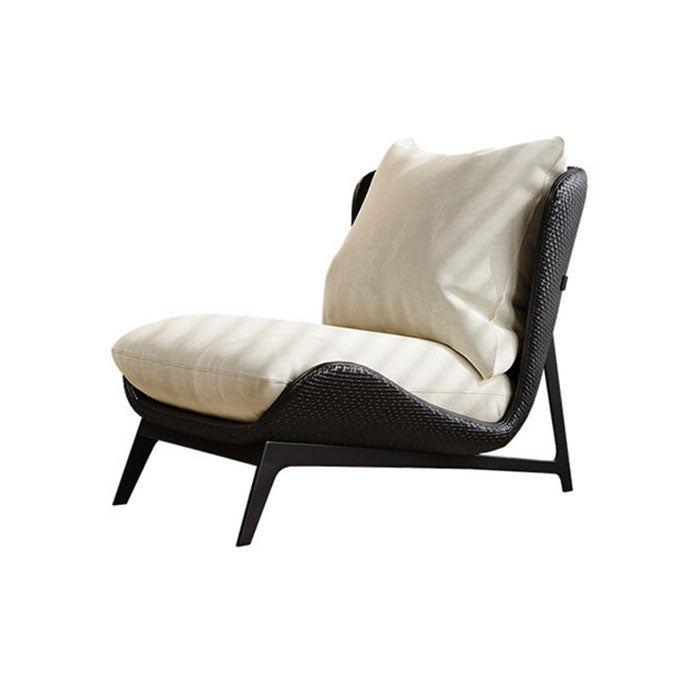 Italian Minimalist Lounge Chair, Nordic Style Single Chair for Living Room and Balcony