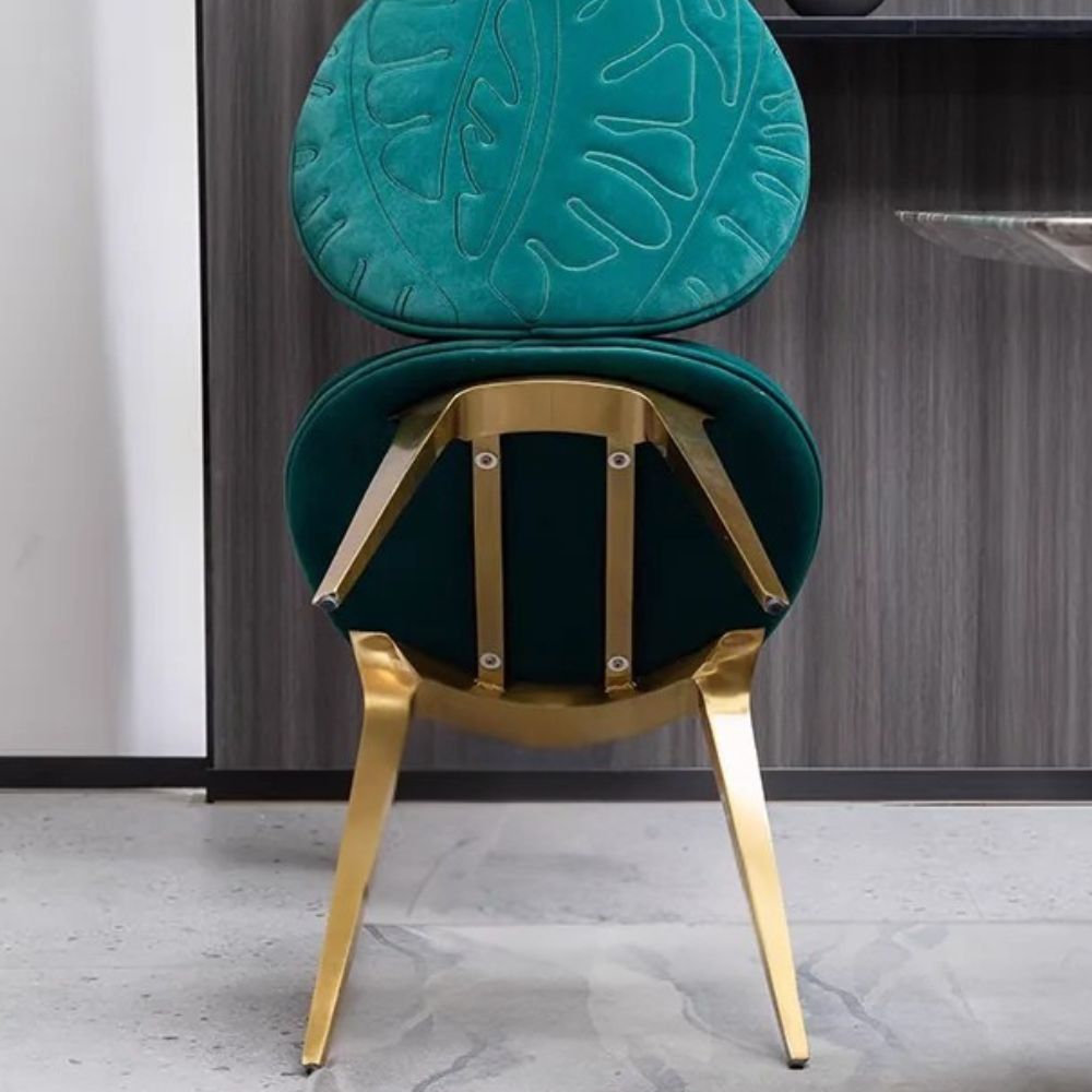 Light Luxury Modern Designer Stainless Steel Dining Chair