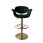 Light luxury minimalist fabric bar chair