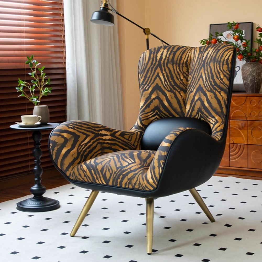 Italian light luxury tiger lounge chair