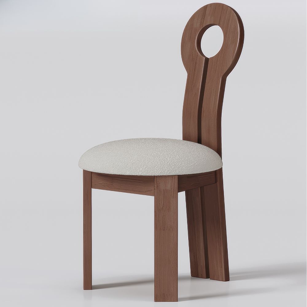 Set of 2 | Retro French Dining Chair – Solid Wood Keyhole Style