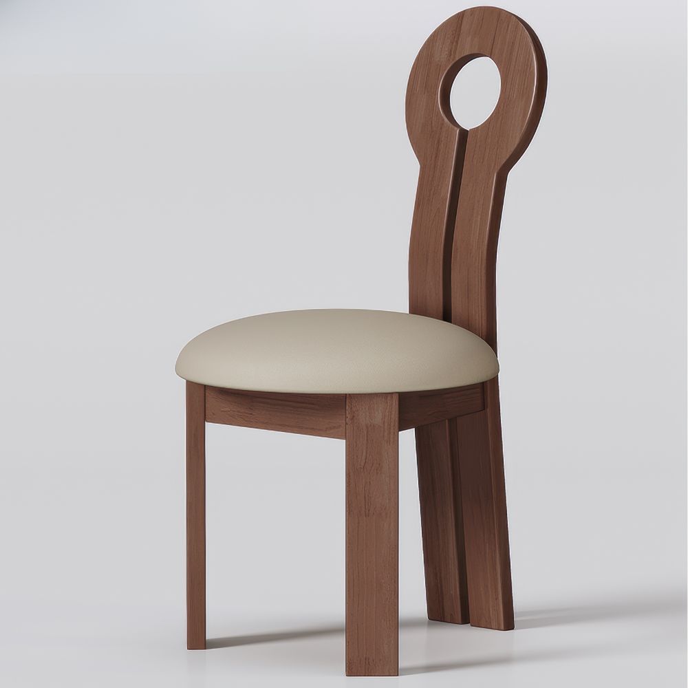 Set of 2 | Retro French Dining Chair – Solid Wood Keyhole Style