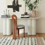 Set of 2 | Retro French Dining Chair – Solid Wood Keyhole Style