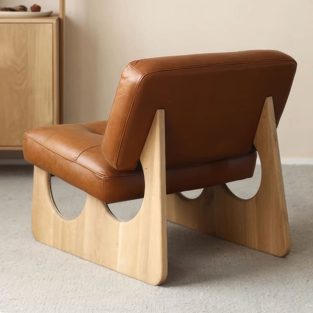 Solid Wood Lounge Chair.