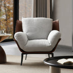Italian minimalist lounge chair — a comfortable single-seat sofa.