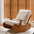 Teddy Fabric Swivel Accent Armchair Barrel Chair With Black Powder Coating Metal Ring,Coffee Brown