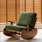 Teddy Fabric Swivel Accent Armchair Barrel Chair With Black Powder Coating Metal Ring,Coffee Brown