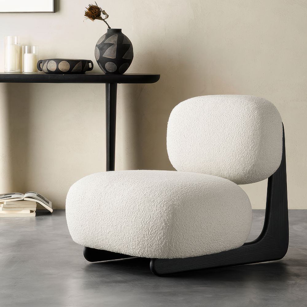 L-Shaped Fabric Floor Sofa Chair