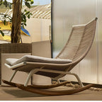 Modern Nordic Rattan Rocking Chair Outdoor Balcony Sofa