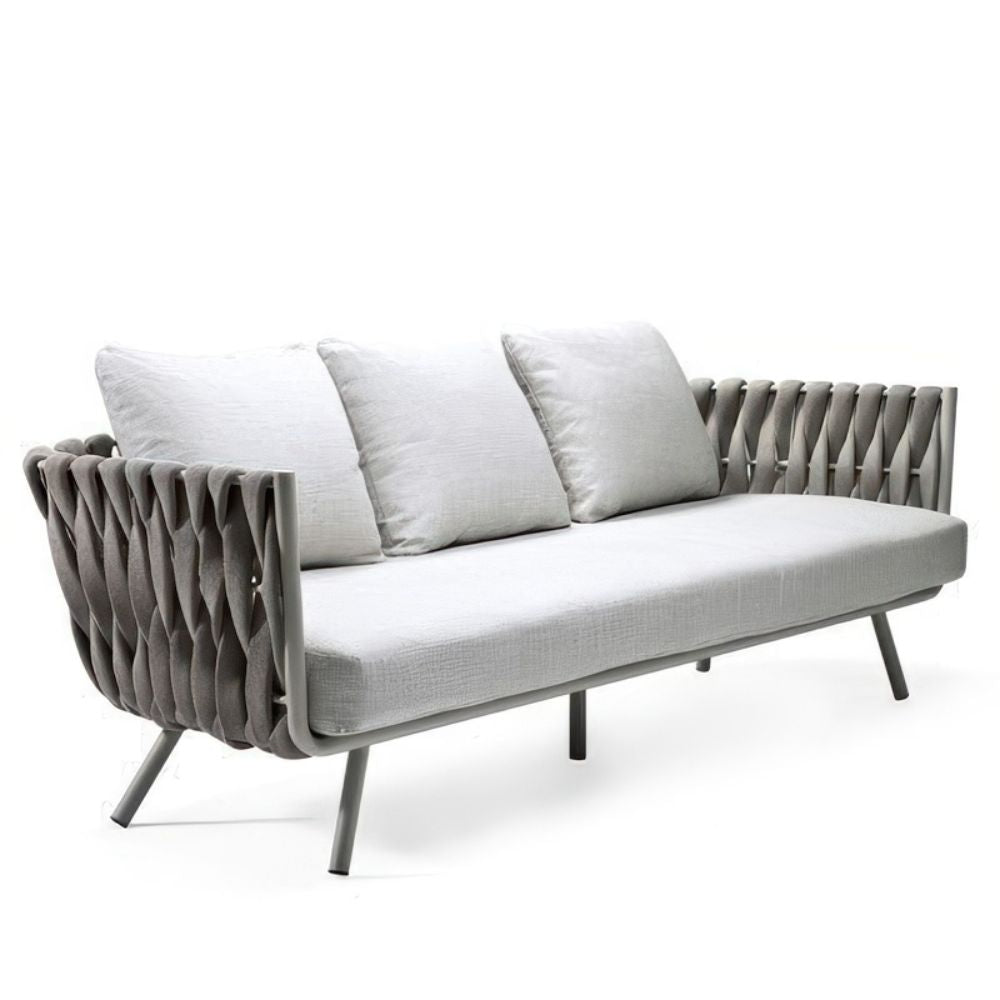 Nordic Style Outdoor Rope Rattan Chair for Garden