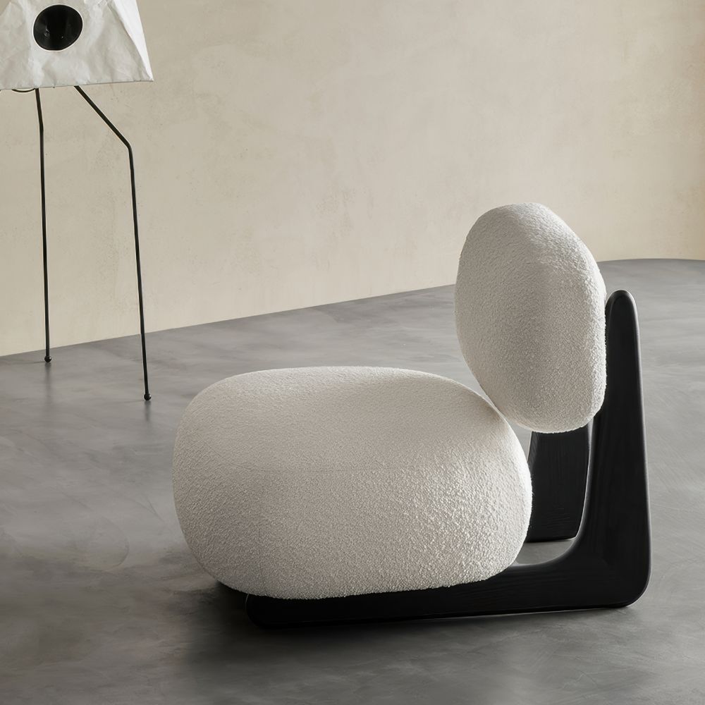 L-Shaped Fabric Floor Sofa Chair